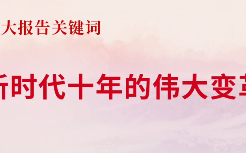 【二十大報(bào)告關(guān)鍵詞 】新時(shí)代十年的偉大變革