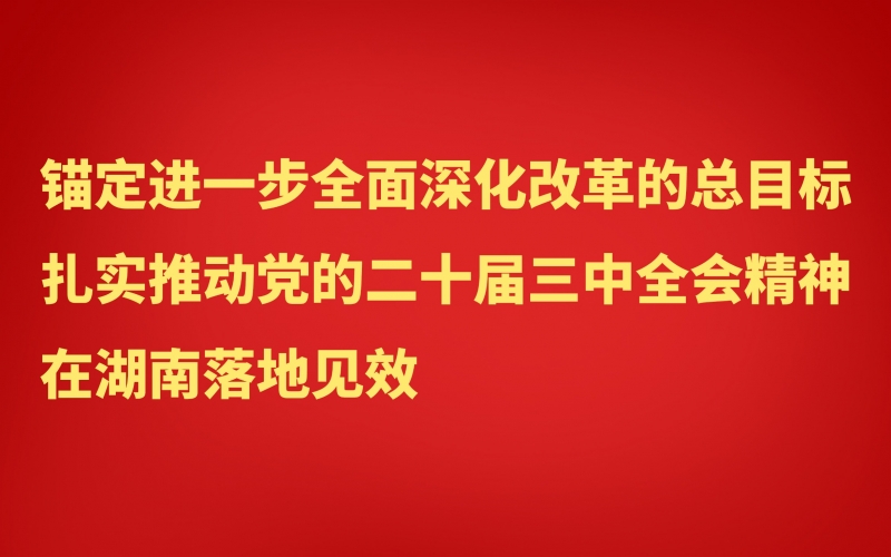 學習貫徹黨的二十屆三中全會精神